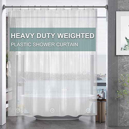 AmazerBath Plastic Shower Curtain Clear