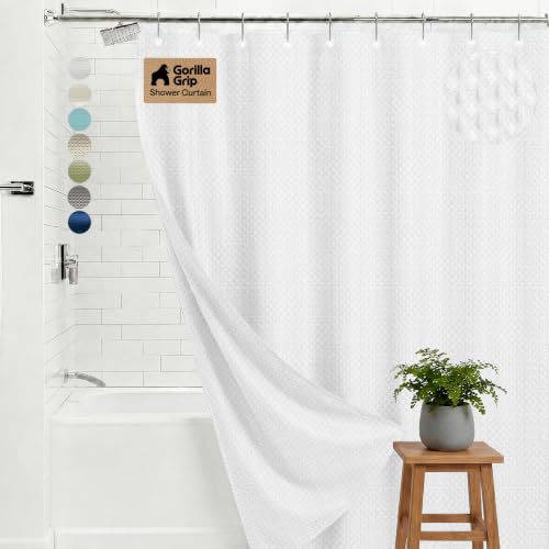 GORILLA GRIP Waffle Shower Curtain