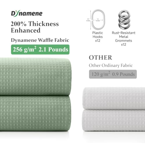 Dynamene Sage Green Shower Curtain view 4