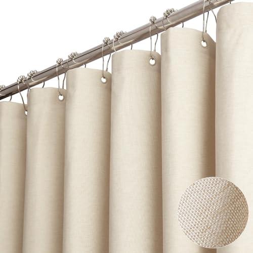 BTTN Fabric Shower Curtain Linen