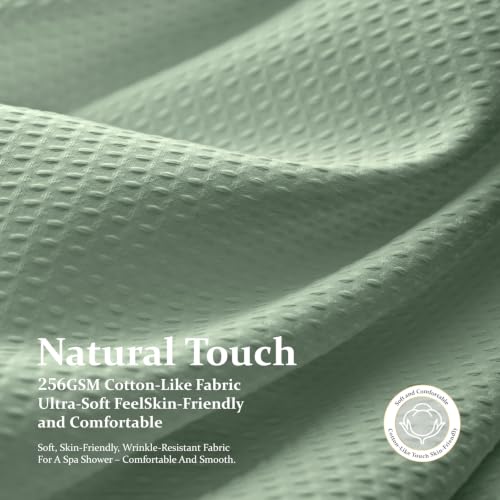 Dynamene Sage Green Shower Curtain view 3