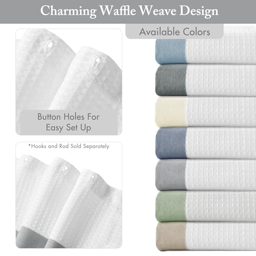 Madison Park Spa Waffle Weave Stall Shower Curtain - view 3