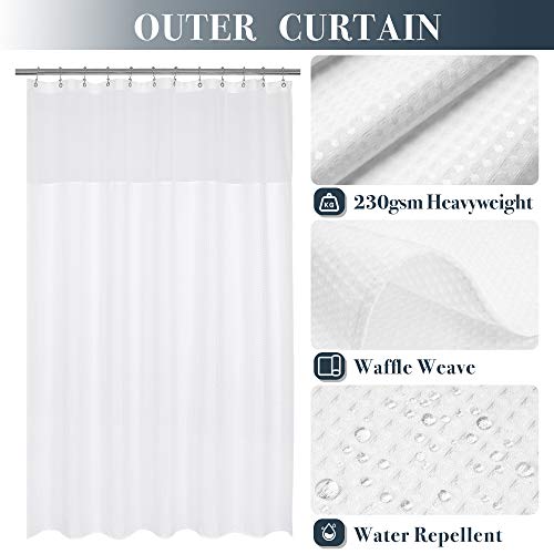 N&Y HOME Waffle Weave Shower view 2