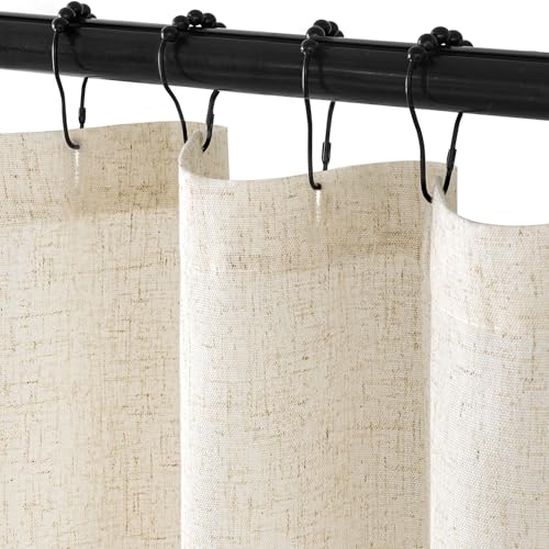 MIULEE Extra Long Linen Shower
