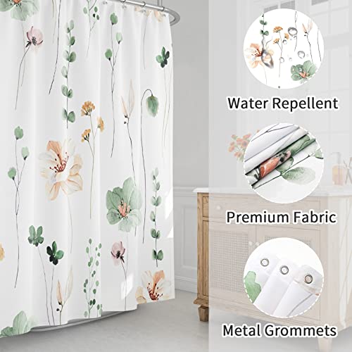 Gibelle Watercolor Floral Shower Curtain view 3