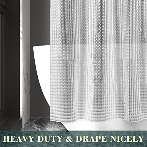 ABLUEN No Hook Shower Curtain view 5