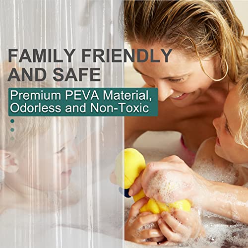 AmazerBath Plastic Shower Curtain Clear view 3