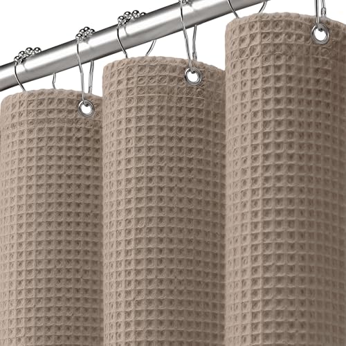 XOGUIBO Waffle Weave Shower Curtain