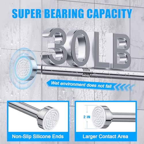 TEECK Shower Curtain Rod 32-80 view 3