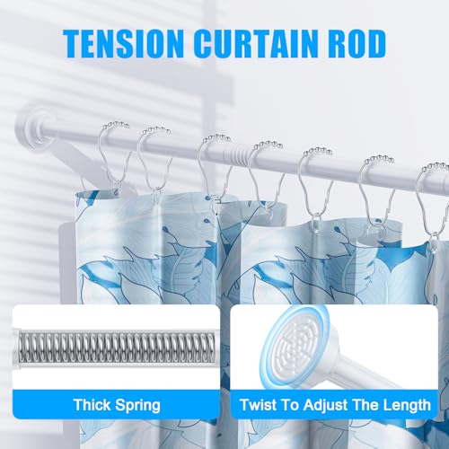 TEECK Shower Curtain Rod 32-80 view 2