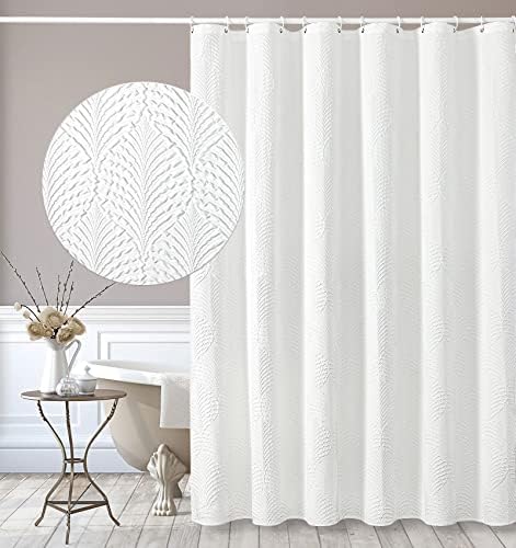 Gibelle White Shower Curtain for
