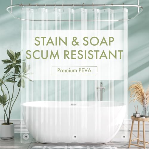AmazerBath Shower Curtain Liner 72x72