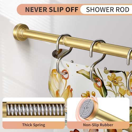 Emlaoe Gold Shower Curtain Rod view 2