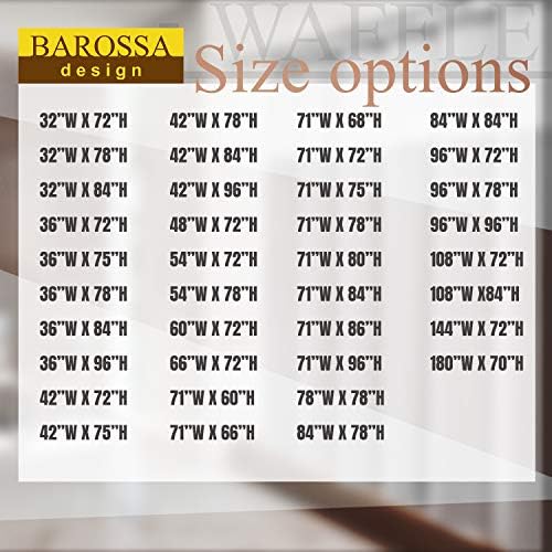 Stall Shower Curtain Fabric 36x72 Waffle Weave Spa Hotel Collection Heavy Duty Water Repellent White Pique Pattern 230 GSM