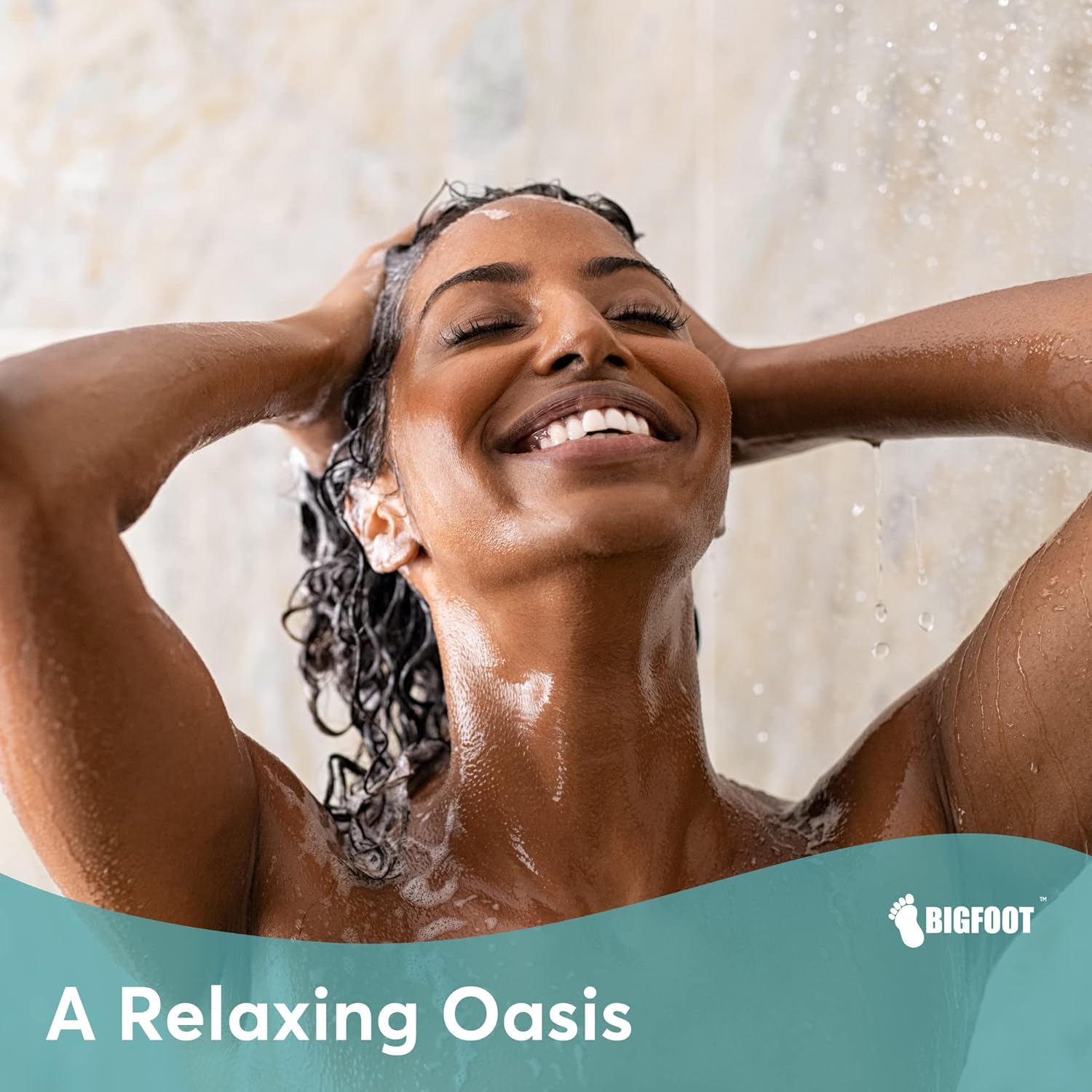 BigFoot PEVA Shower Curtain Liner - view 4