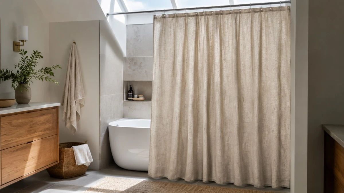 Best linen shower curtains 2026