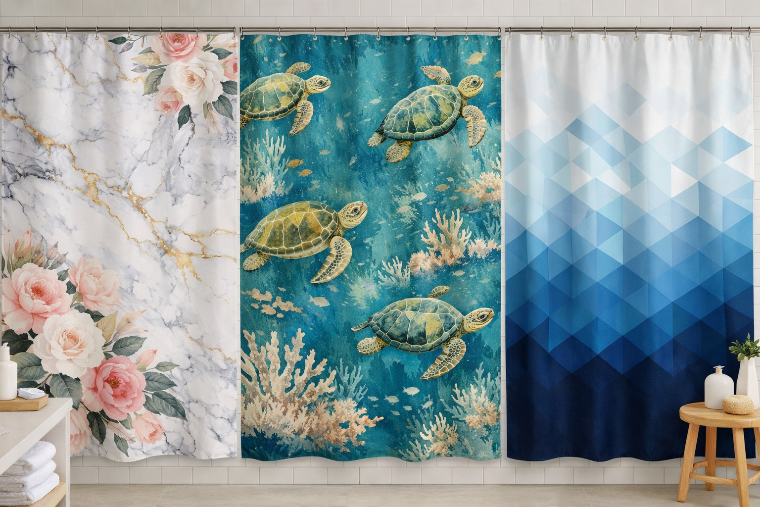 Best patterned and decorative shower curtains of 2026 — floral, ocean, geometric and boho designs