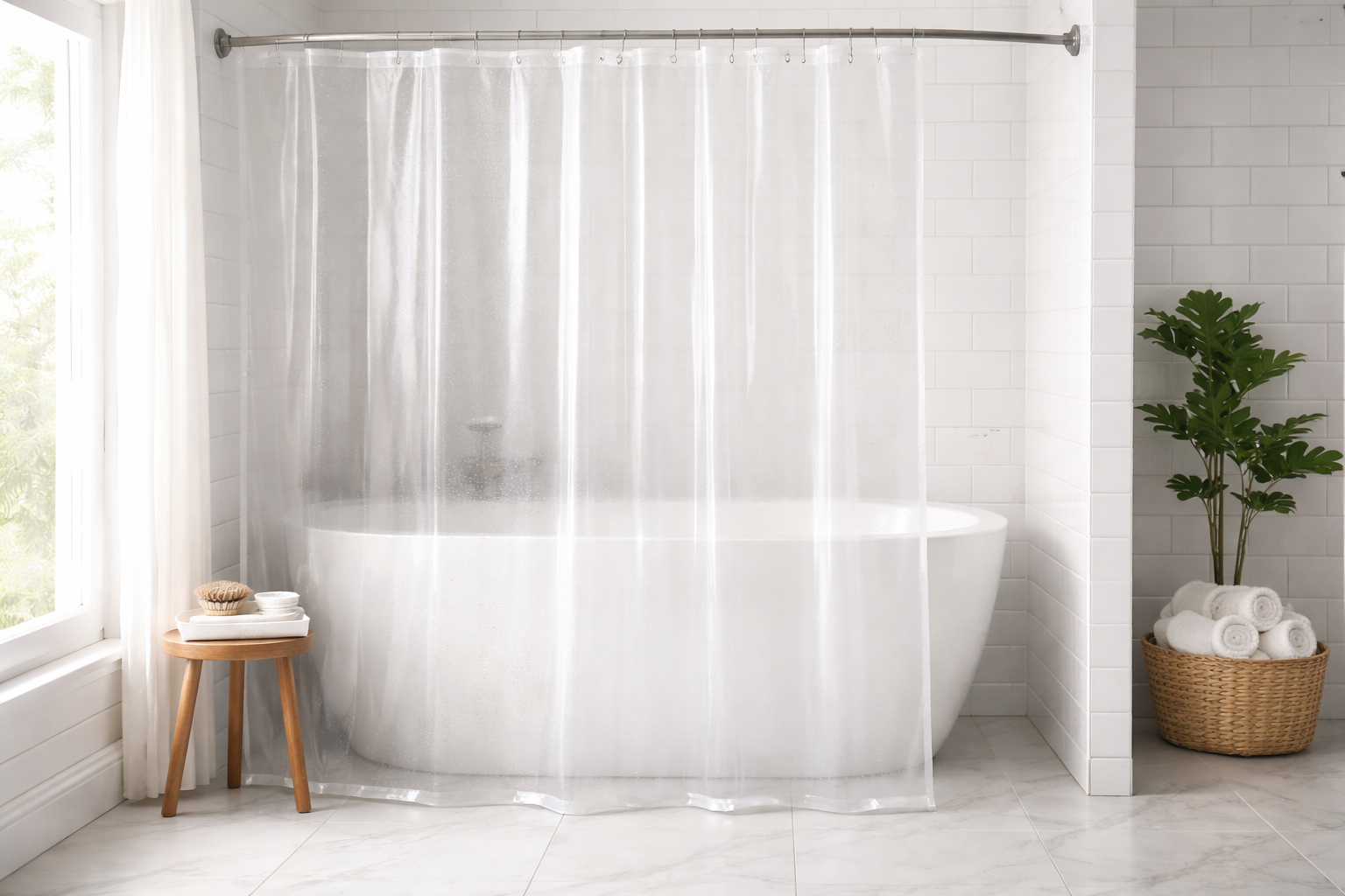 Best PEVA shower curtain liners of 2026 — waterproof, non-toxic options tested and reviewed