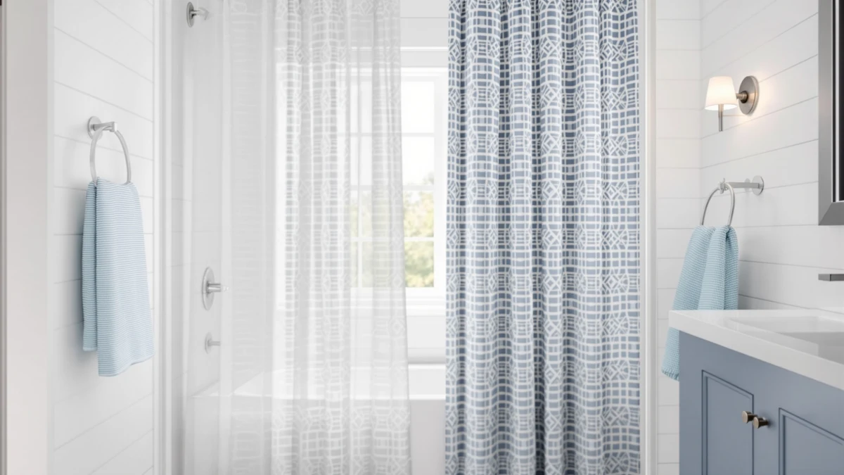 Fabric vs Peva Shower Curtain comparison